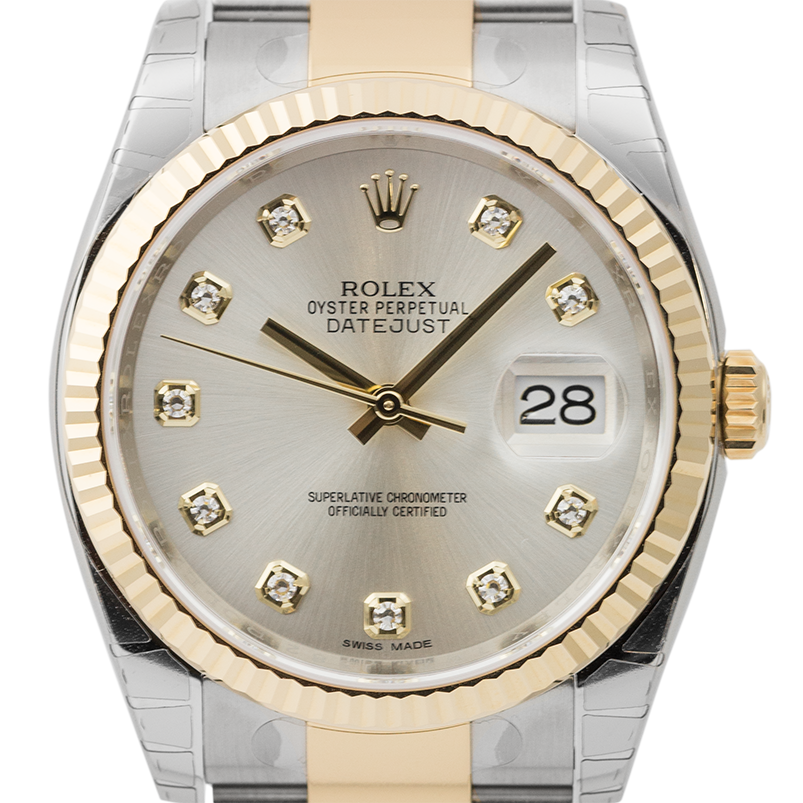 Rolex DateJust II Stainless Steel Black/Index 116300