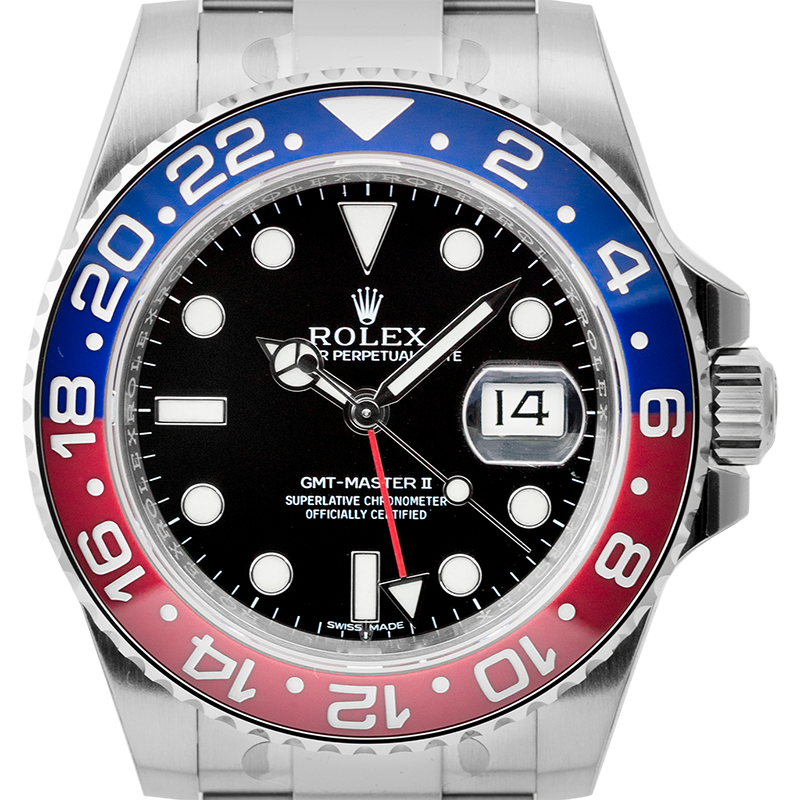 Rolex GMT-Master II 18ct White Gold Black/Indexes 116719BLRO