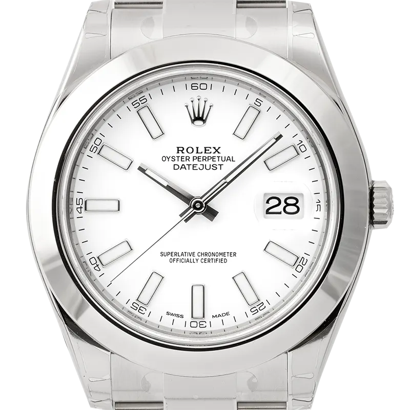 Rolex DateJust II Stainless Steel White Index 116300