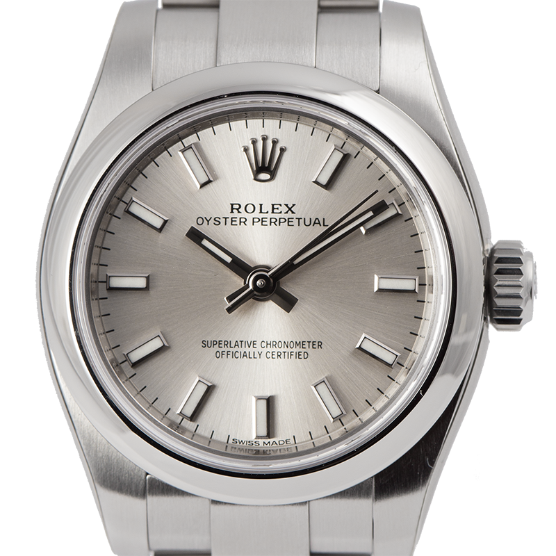 Rolex Oyster Perpetual 26 Steel Silver/Index 176200