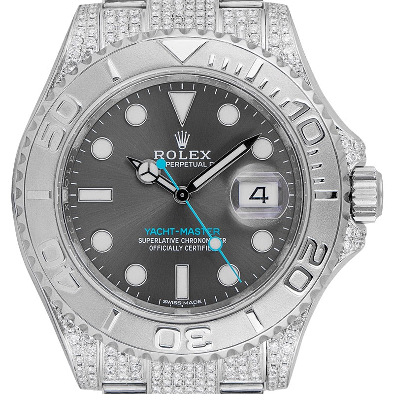 Rolex Yacht-Master 40 Steel Custom Micro Diamond Set 116622