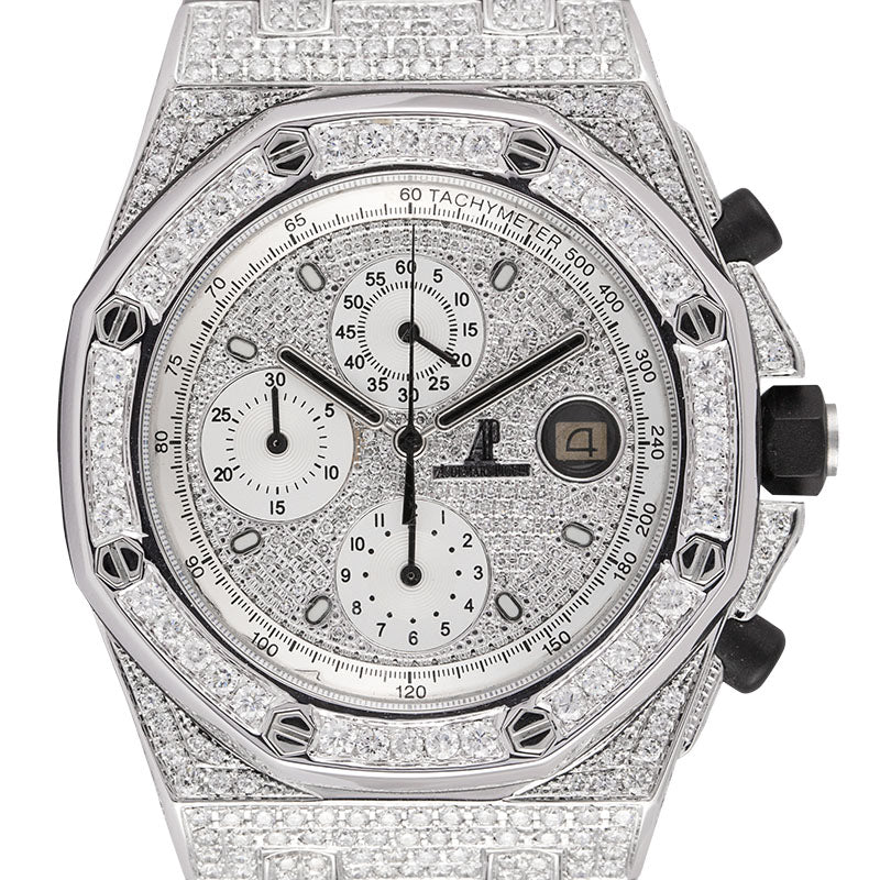 Audemars Piguet Royal Oak Offshore 42mm Steel Full Custom Diamond Set 26170ST.OO.1000ST.01