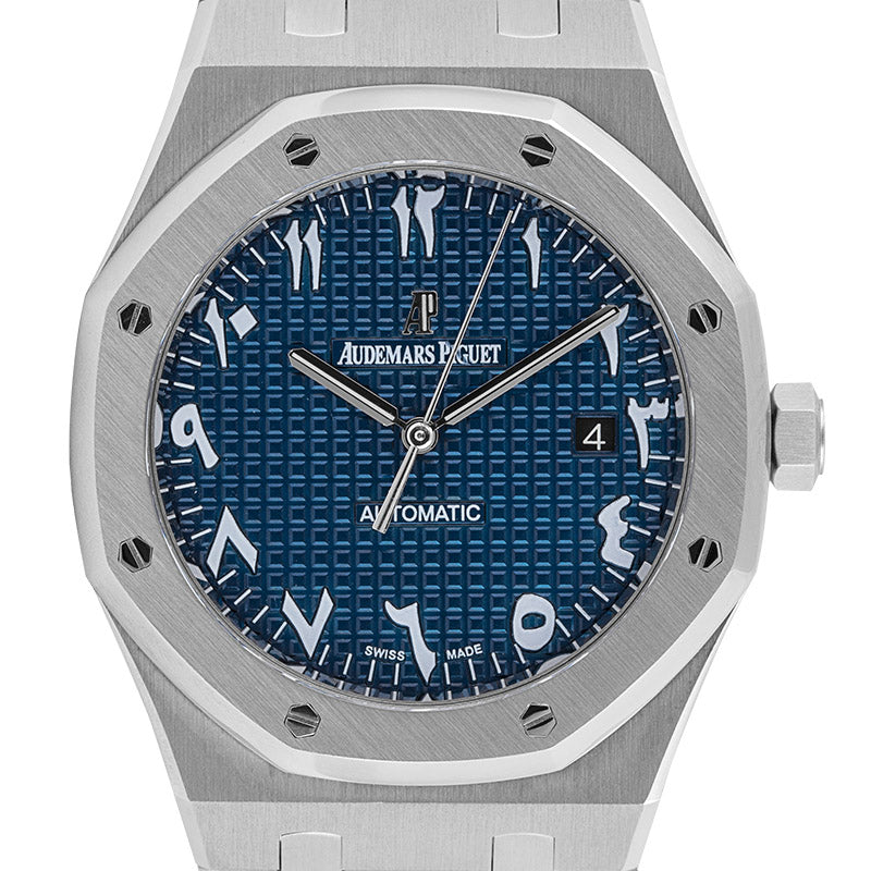 Audemars Piguet Royal Oak 41mm Stainless Steel Custom Blue Arabic-Indic Dial