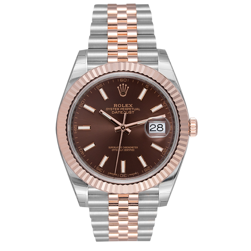 Rolex Datejust II Steel & Everose Chocolate/Index 126331