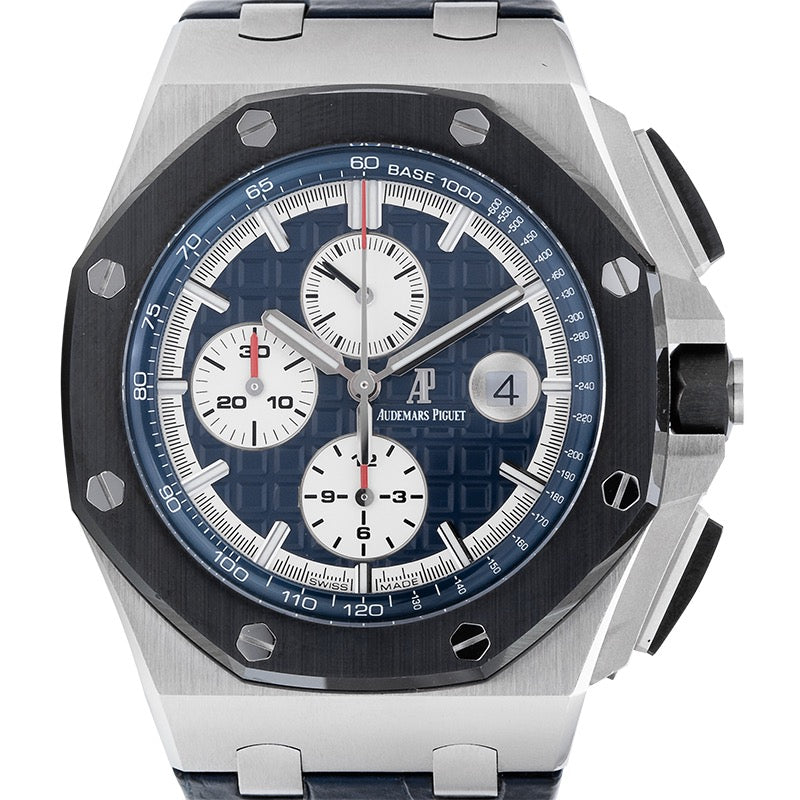 Audemars Piguet Royal Oak Offshore 44mm Platinum Blue Dial Watch 26401PO.00.A018CR.01