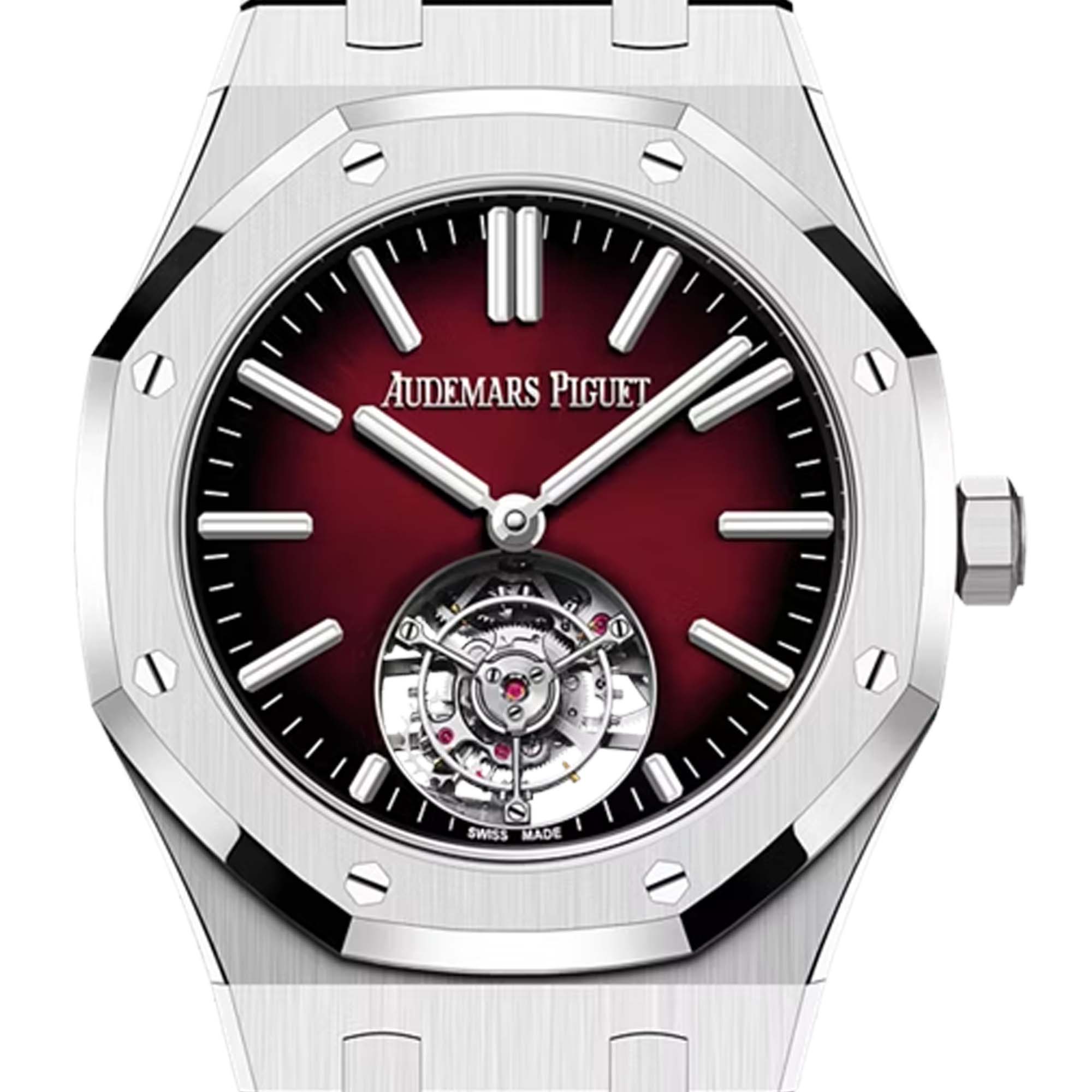 Audemars Piguet Royal Oak Tourbillon Burgundy Dial Steel 26730ST.OO.1320ST.05 Watch