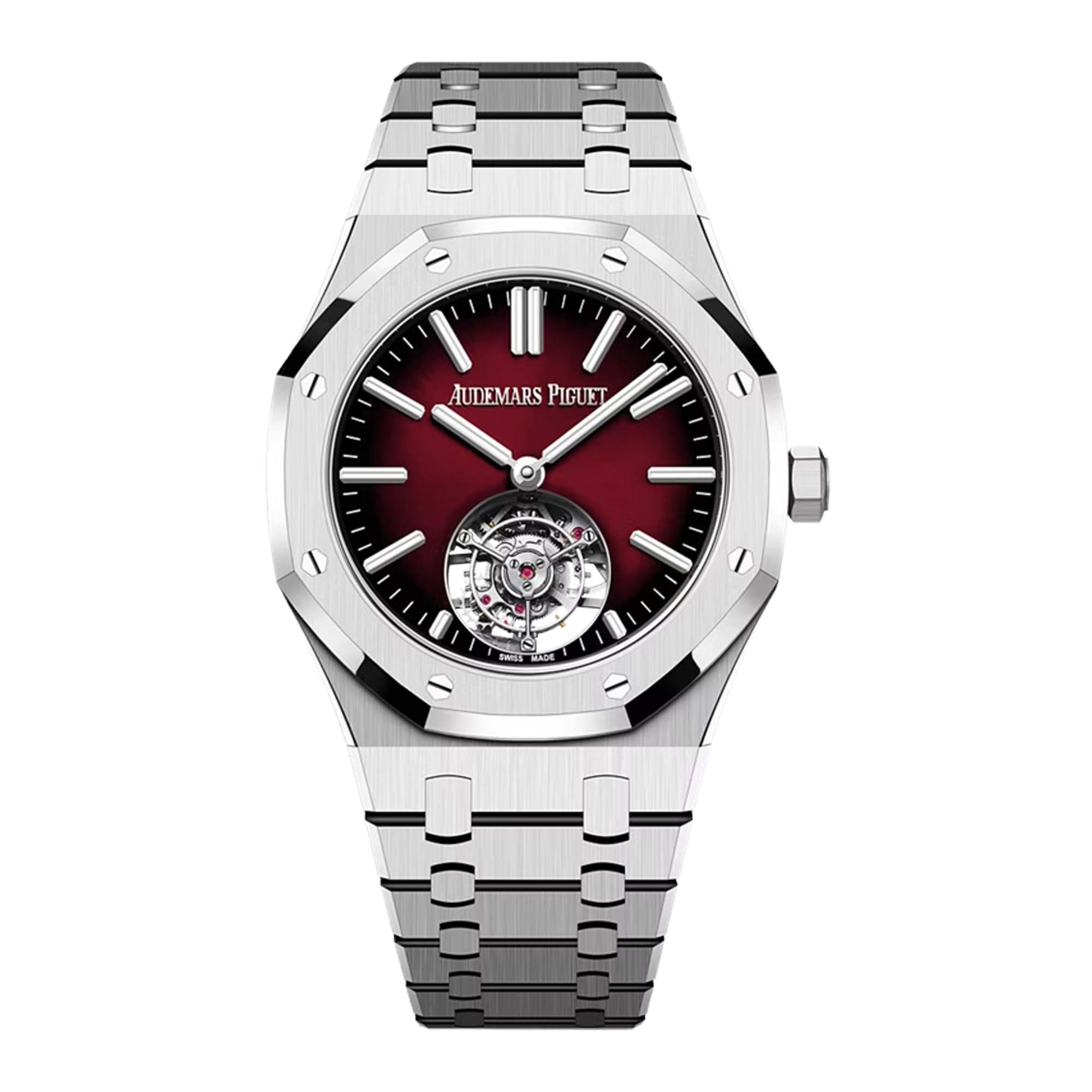 Audemars Piguet Royal Oak Tourbillon Burgundy Dial Steel 26730ST.OO.1320ST.05 Watch