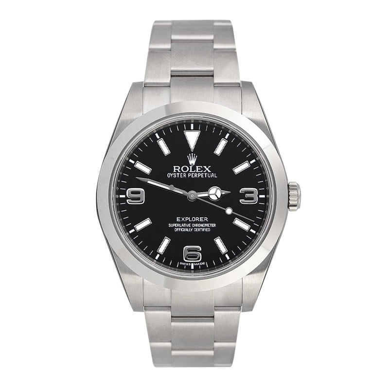 Rolex Explorer 39mm Steel Black Dial Oyster 214270