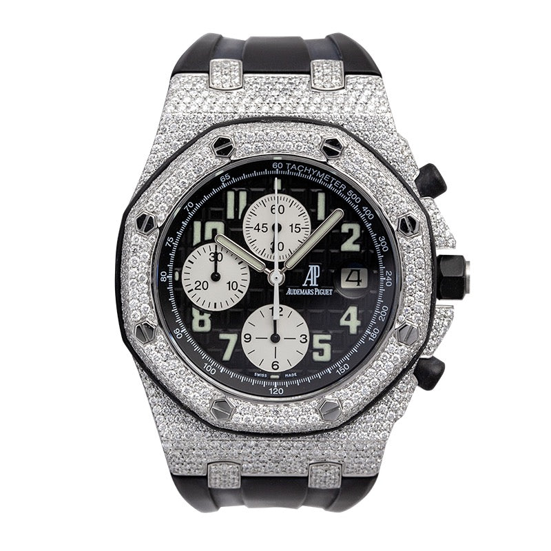 Audemars Piguet Royal Oak Offshore 42mm Steel Custom Honeycomb Diamond Set