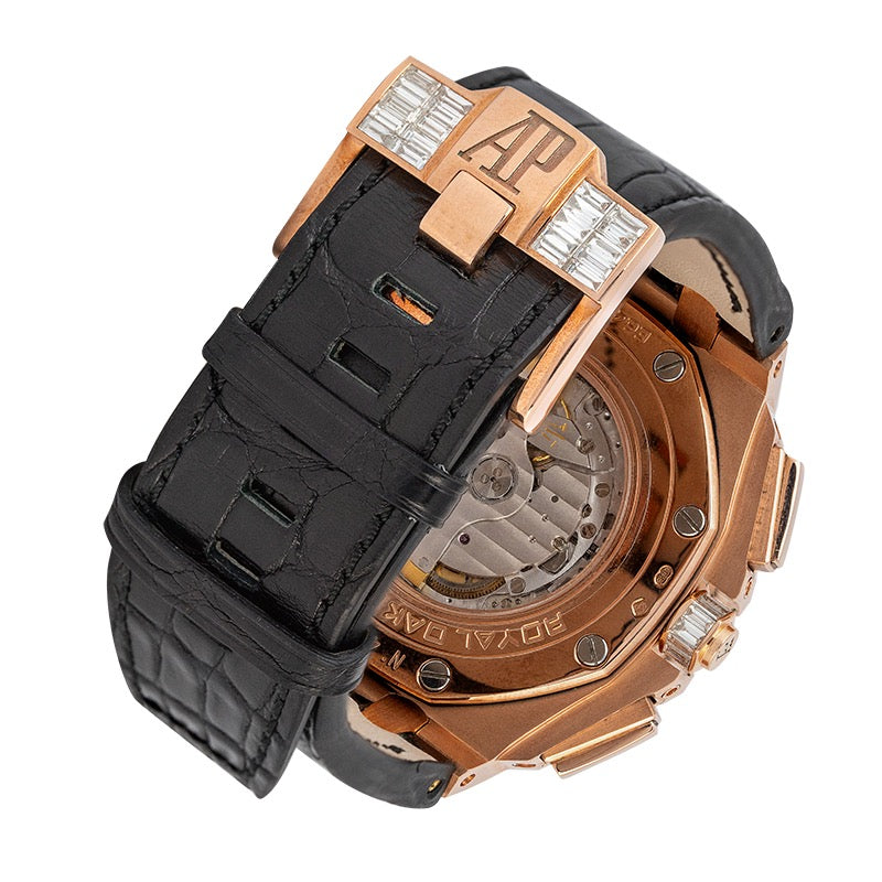 Custom Diamond Set Audemars Piguet Royal Oak Offshore 44 Rose Gold 26401RO.OO.A002CA.01 Watch