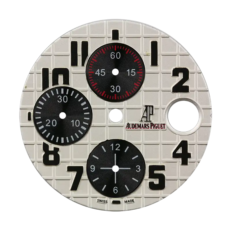Full view - AP Royal Oak Offshore 42mm Méga Tapisserie Pattern Dial