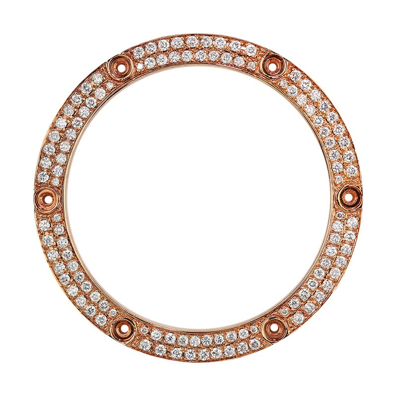 Custom Rose Gold Diamond Set Bezel for Hublot Big Bang 41mm