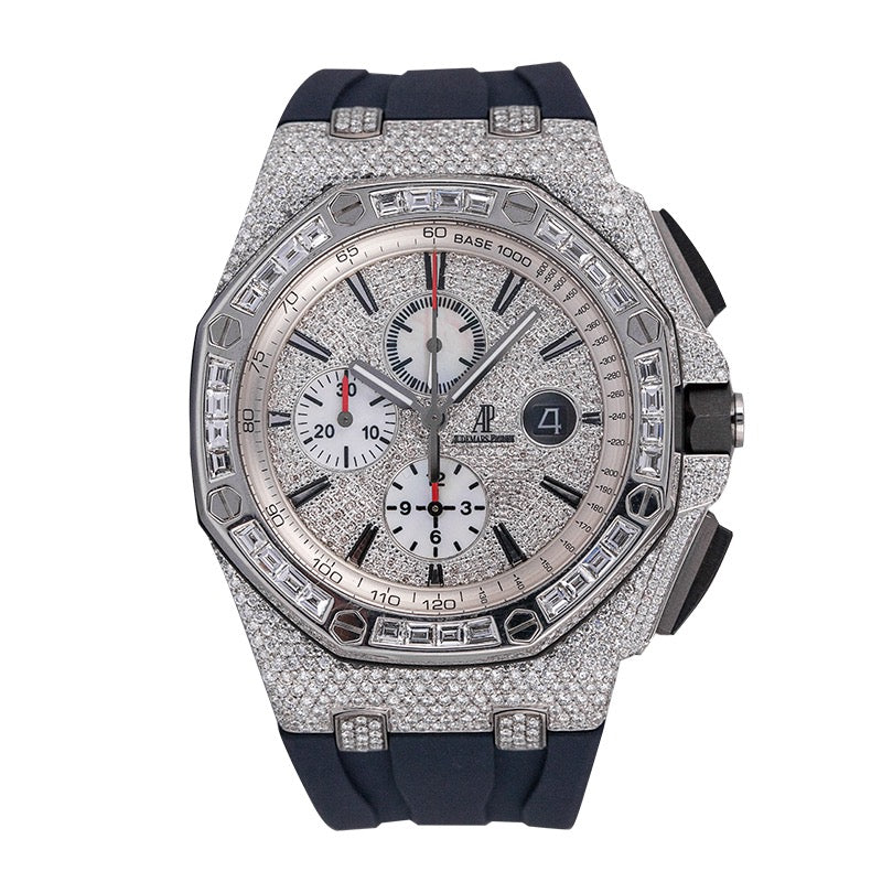 Custom Diamond Set Audemars Piguet Royal Oak Offshore 44mm Steel Watch