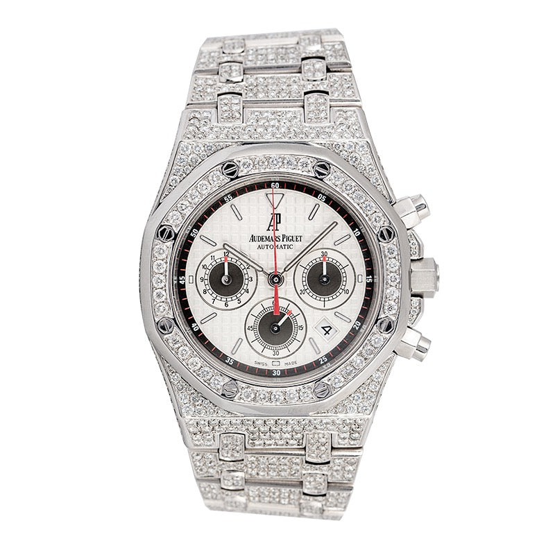 Custom Diamond Set Audemars Piguet Royal Oak "Panda" 39mm Watch 26300ST.OO.1110ST.06