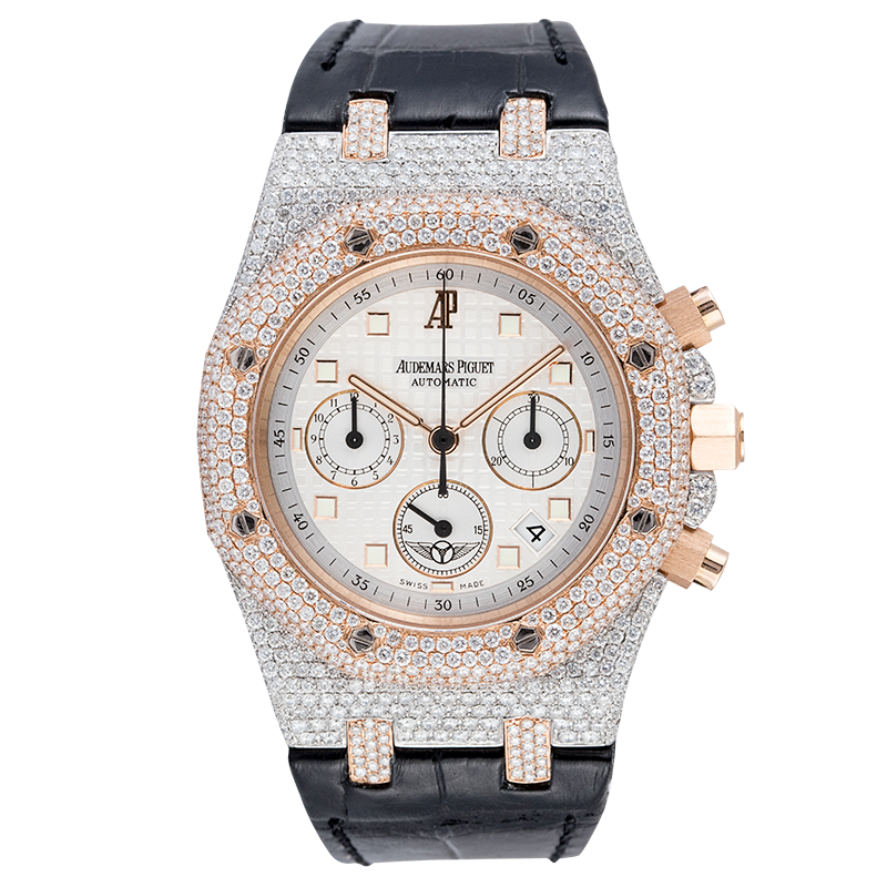 Audemars Piguet Royal Oak The National Classic Tour Limited Edition Steel and Rose Gold Custom Diamond Set