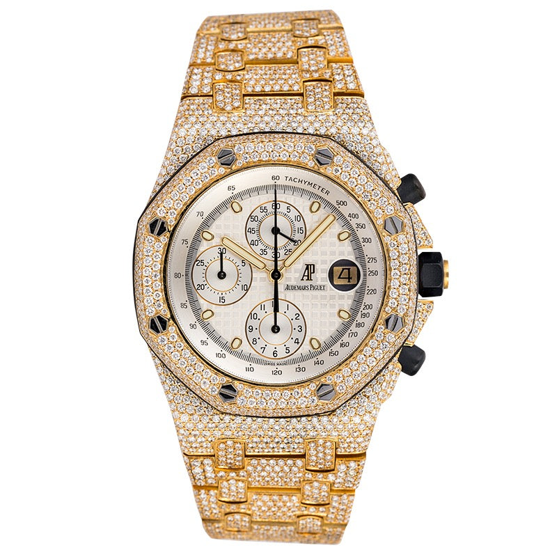 Custom Diamond Set Audemars Piguet Royal Oak Offshore 42mm Yellow Gold