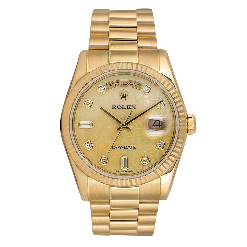 Full view of Rolex Day-Date 36 18ct Yellow Gold 118238