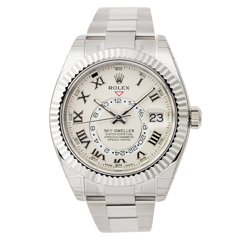 Rolex Sky-Dweller White Gold Ivory/Roman Dial 326939