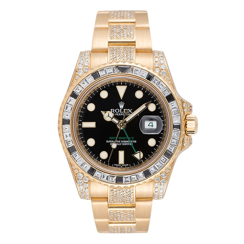 Rolex GMT-Master II 18ct Yellow Gold Diamond Set 116718LN