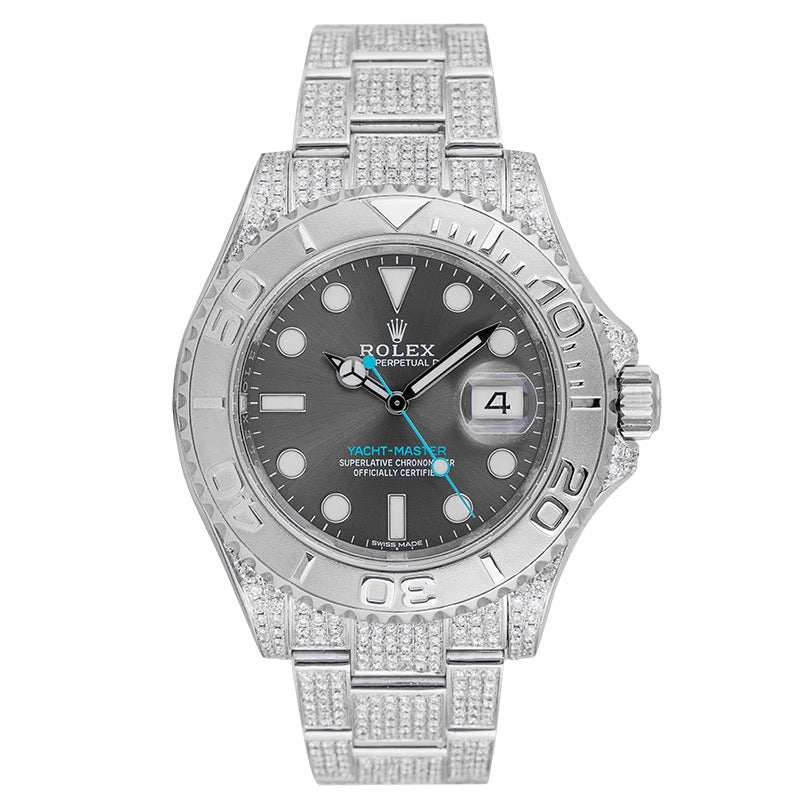 Rolex Yacht-Master 40 Steel Custom Micro Diamond Set 116622