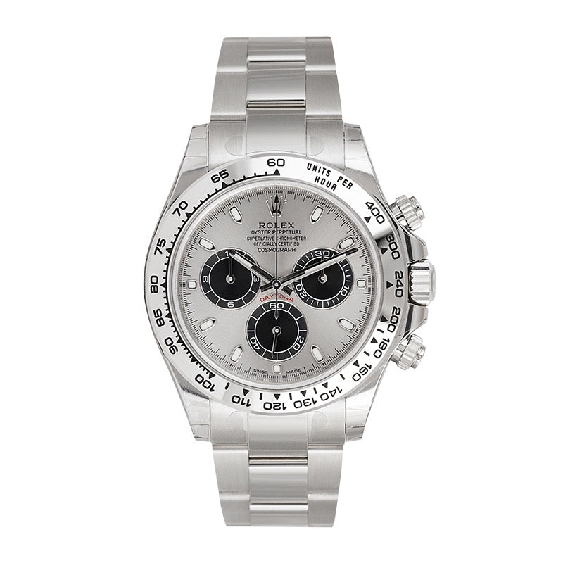 Rolex Daytona 18ct White Gold with Steel and Black Dial 116509