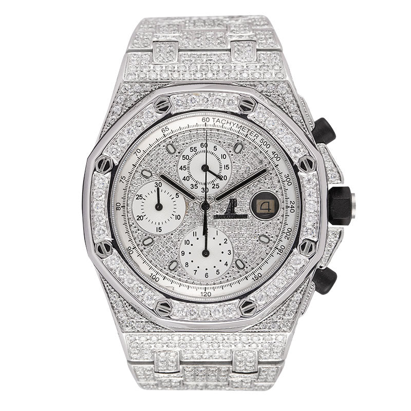 Audemars Piguet Royal Oak Offshore 42mm Steel Full Custom Diamond Set 26170ST.OO.1000ST.01