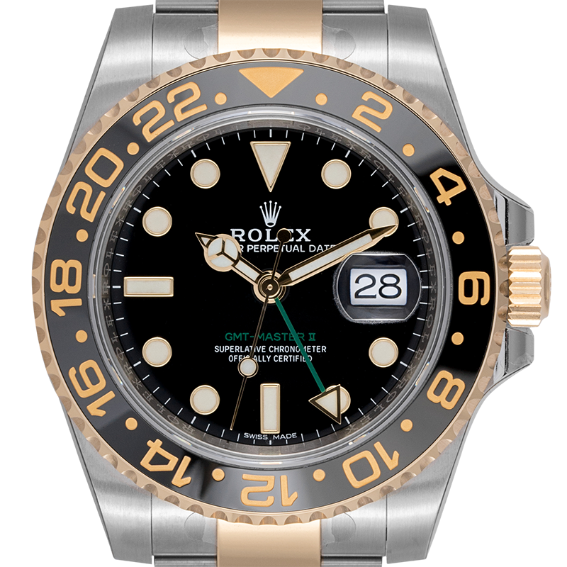 Rolex GMT-Master II Steel And Gold Black Dial 116713LN