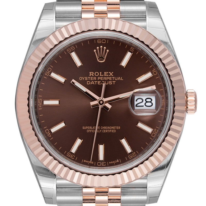 Rolex Datejust II Steel & Everose Chocolate/Index 126331