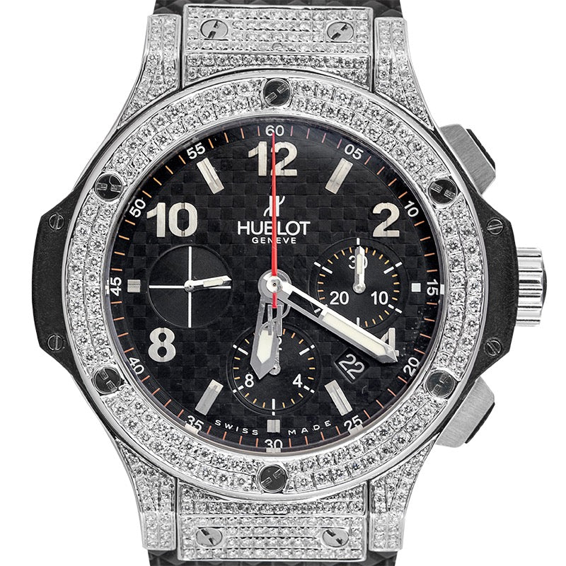 Hublot Big Bang 44mm Steel Custom Diamond Set Watch 301.SB.131.RX