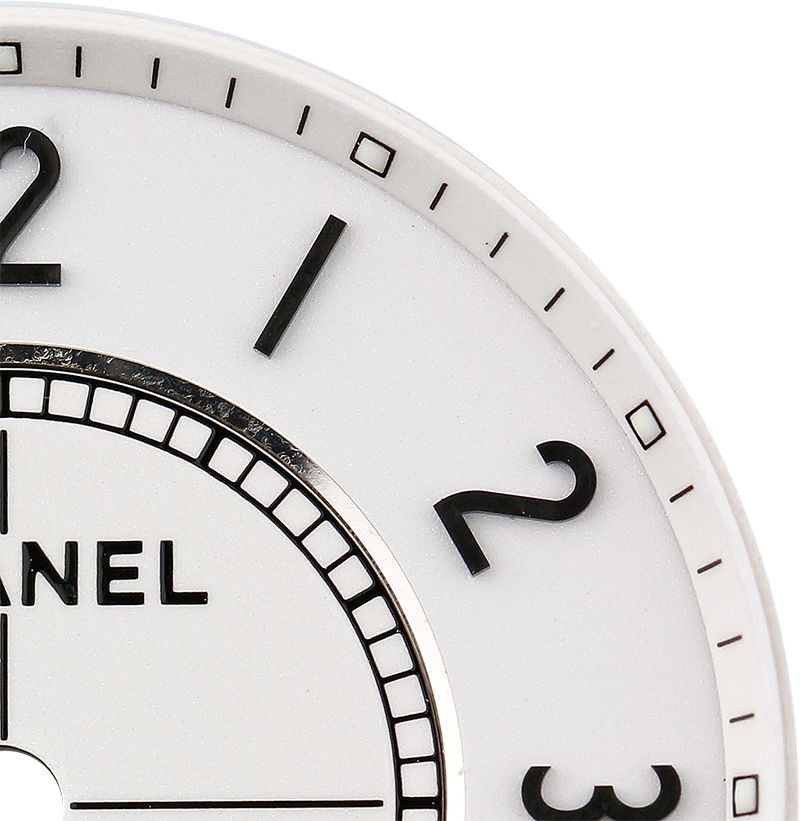 Chanel J12 38mm White/ Black Arabic Numeral Custom Dial