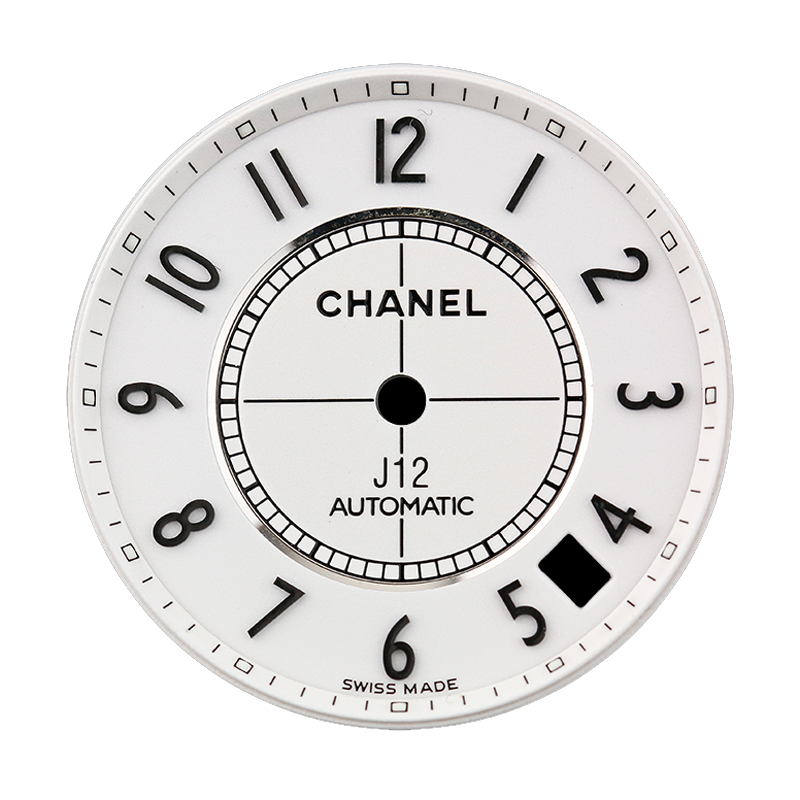 Chanel J12 38mm White/ Black Arabic Numeral Custom Dial