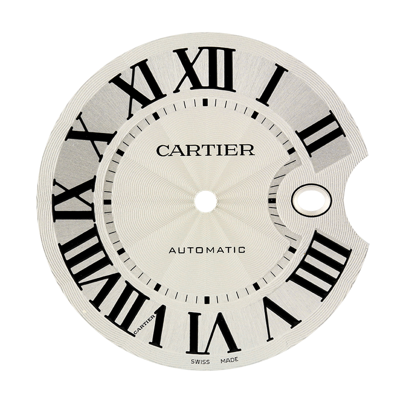 Cartier Ballon Bleu 42mm White/Black Roman Numeral Original Factory Dial