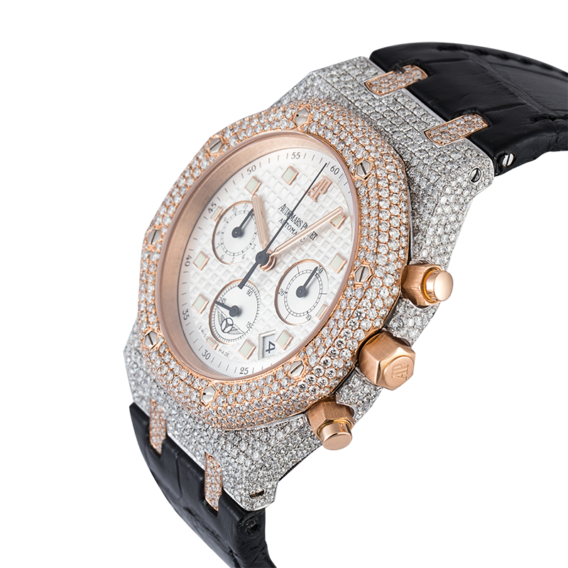 Audemars Piguet Royal Oak The National Classic Tour Limited Edition Steel and Rose Gold Custom Diamond Set