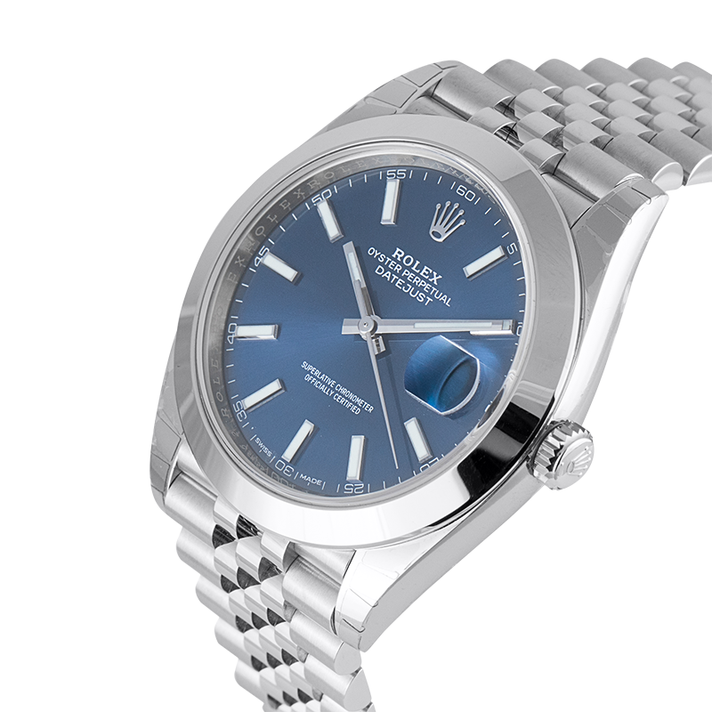 Rolex Datejust 41 Stainless Steel Blue/Index Jubilee 126300