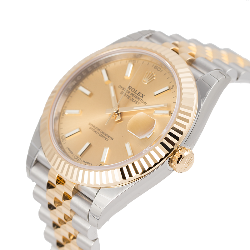 Rolex Datejust II 41 Steel and Yellow Gold Champagne/Diamonds Jubilee 126333