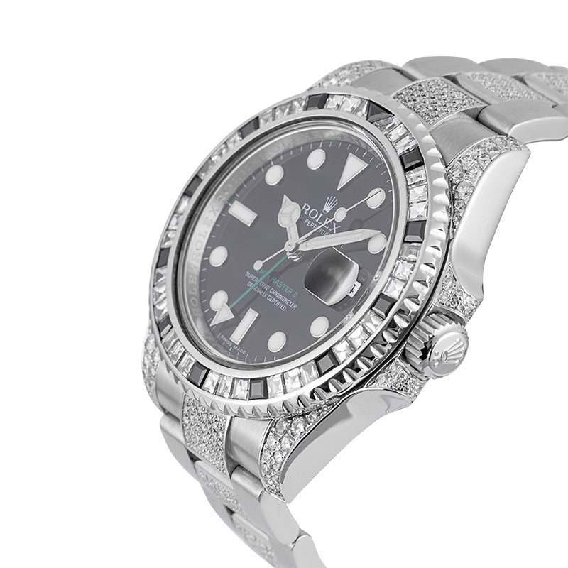 Rolex GMT-Master II Diamond Set with Custom Bezel 116710LN