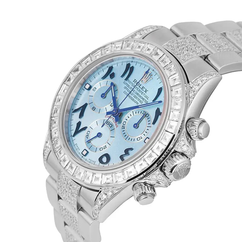 Side view of Custom Arabic Rolex Daytona Oyster 116523