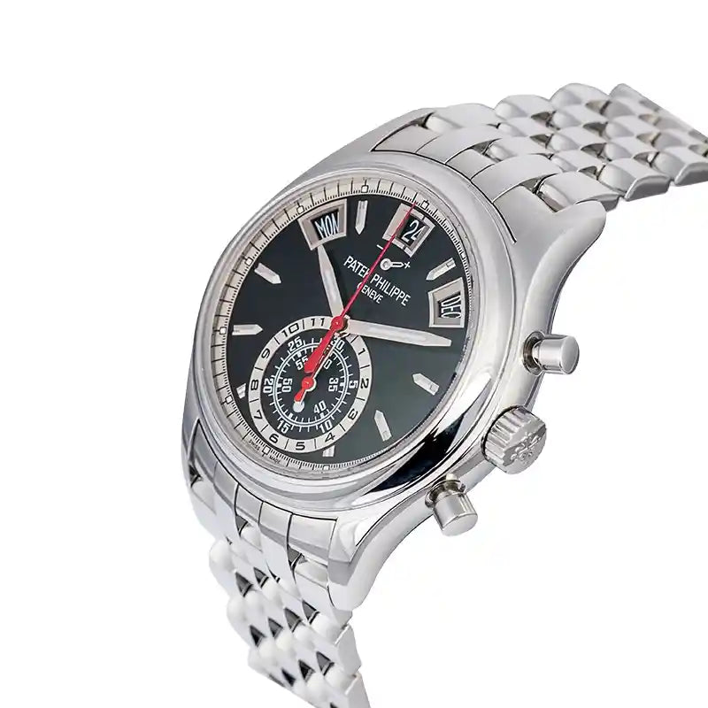 Side view - PP Complications Steel Ebony Black Opaline Dial 5960/1A-010