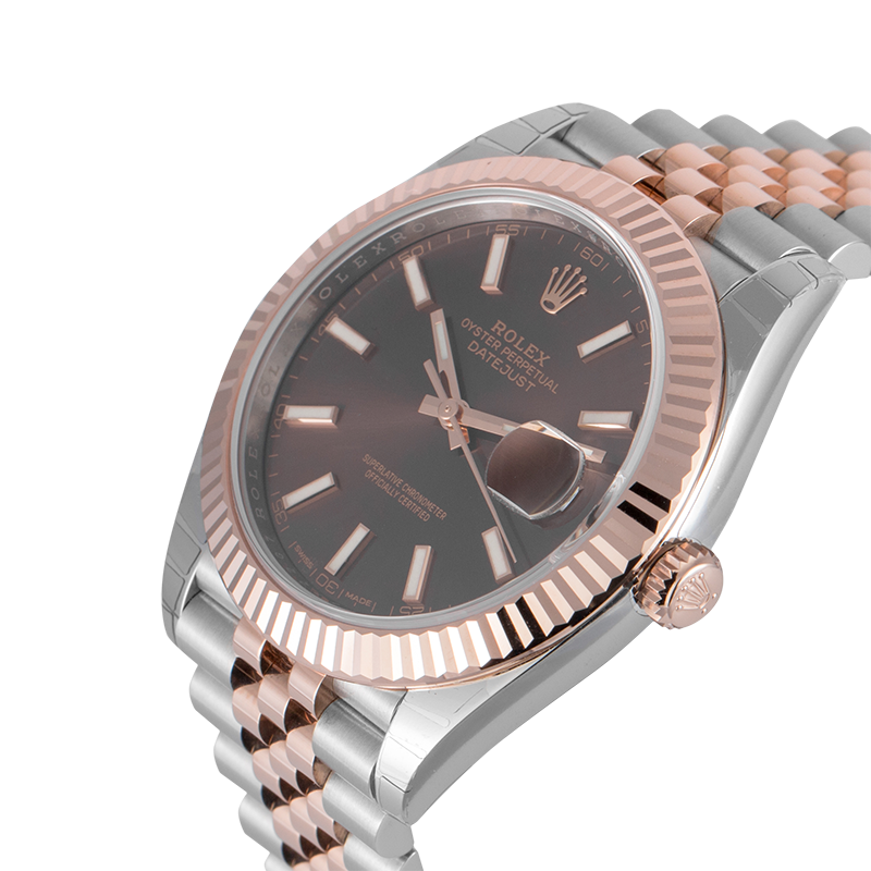 Rolex Datejust II Steel & Everose Chocolate/Index 126331