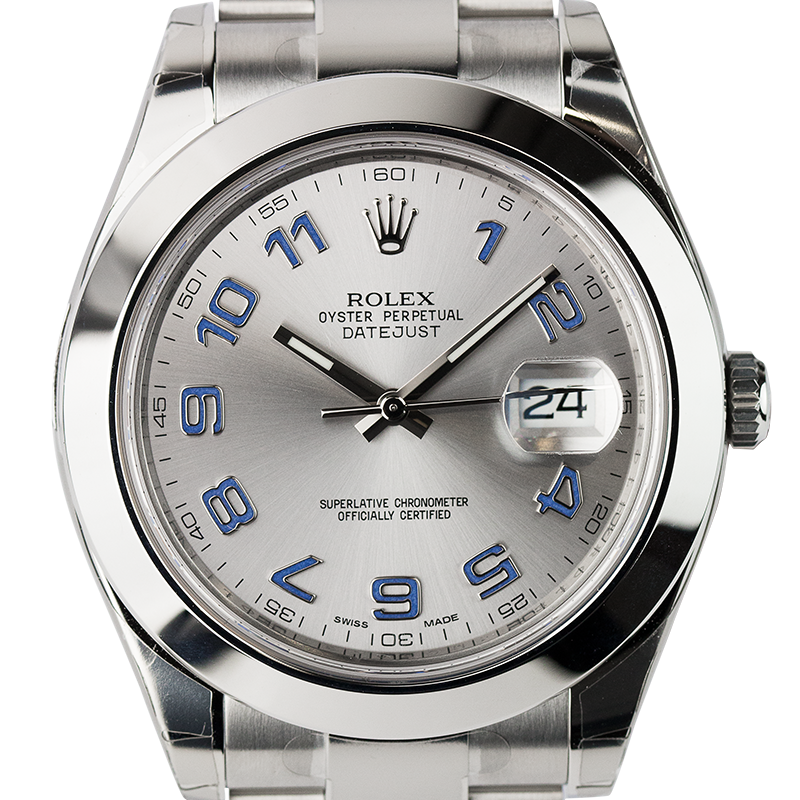 Rolex Datejust II Steel Watch with Silver Dial 116300