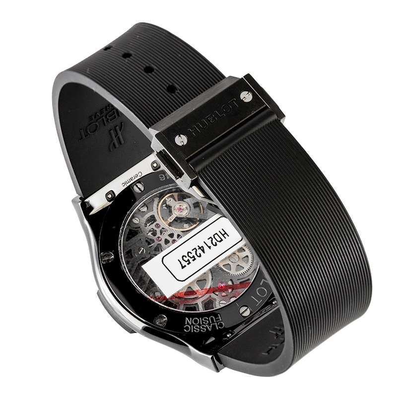 Hublot Classic Fusion All-Black Openwork Dial Rubber Strap 515.CM.0140.LR