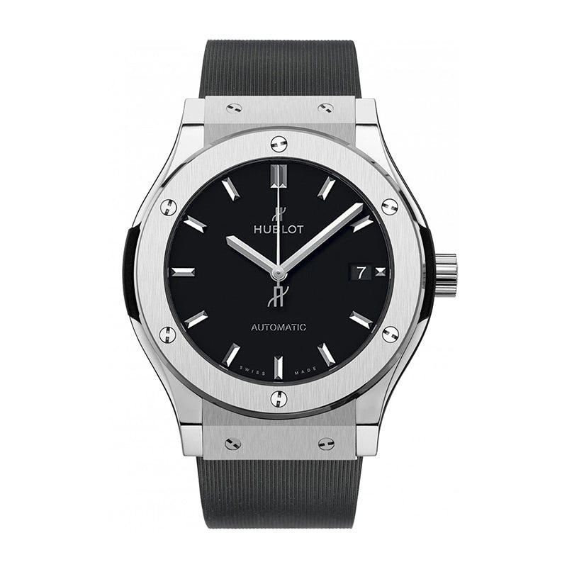 Full view - Hublot Classic Fusion 45mm Titanium Black Dial 511.NX.1171.RX