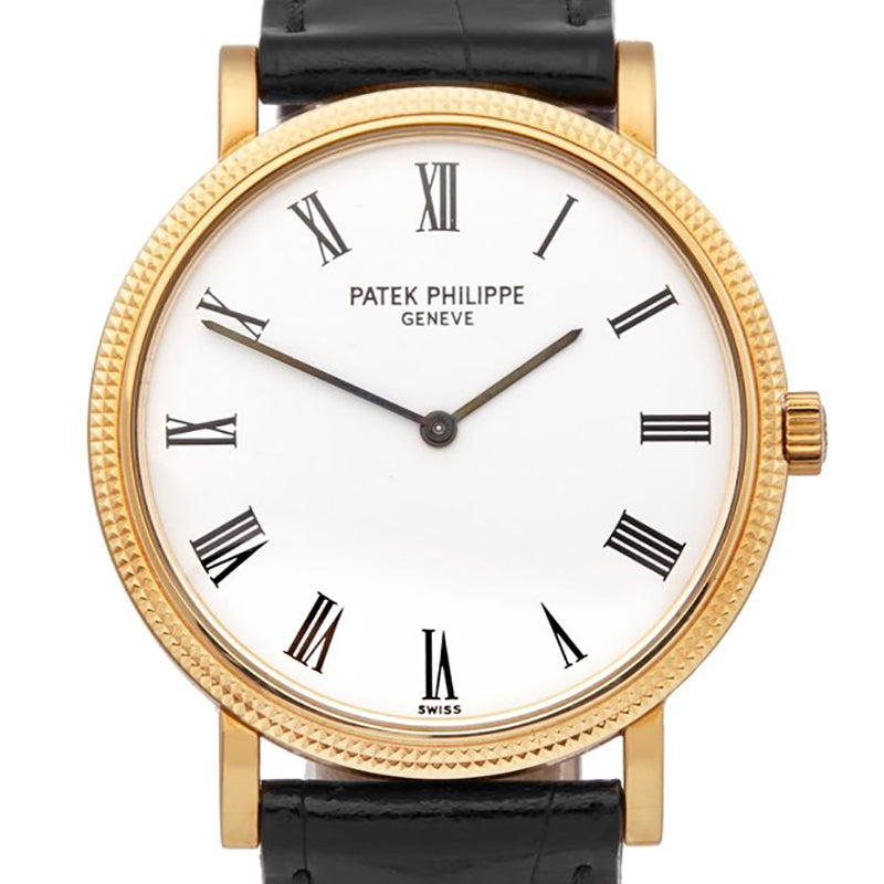 Pre-Owned Patek Philippe Calatrava 5120J Yellow Gold White Dial