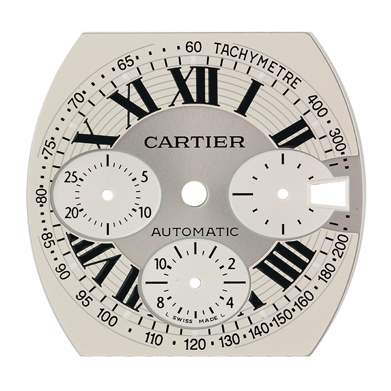 Cartier Roadster Chronograph XL White Original Factory Dial