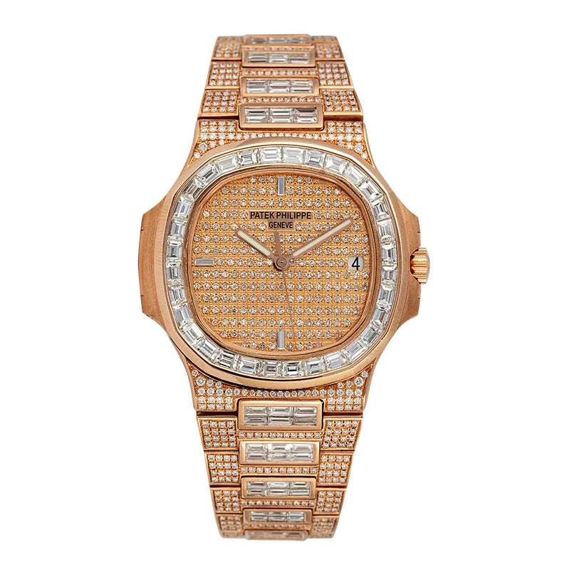 Full view of Patek Philippe Nautilus 57111R-001 Rose Gold Watch