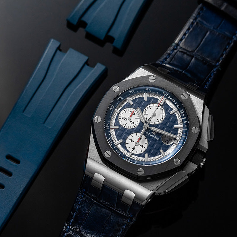 Audemars Piguet Royal Oak Offshore 44mm Platinum Blue Dial Watch 26401PO.00.A018CR.01