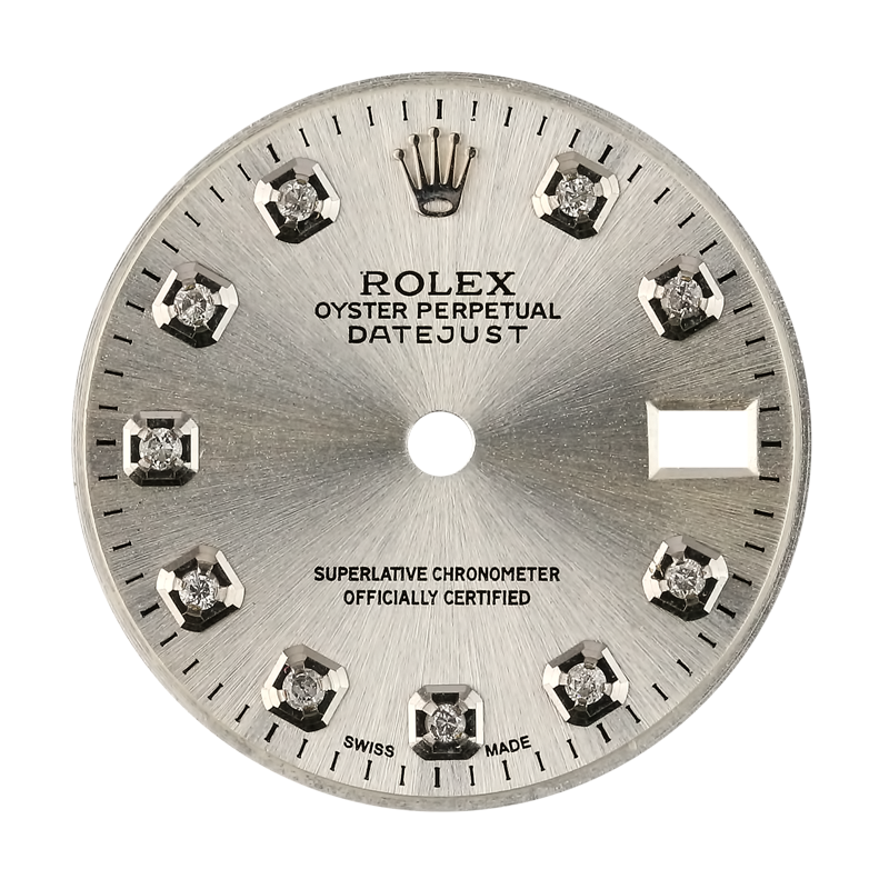 Rolex DateJust 26mm Steel/ Diamond Hour Markers Custom Dial