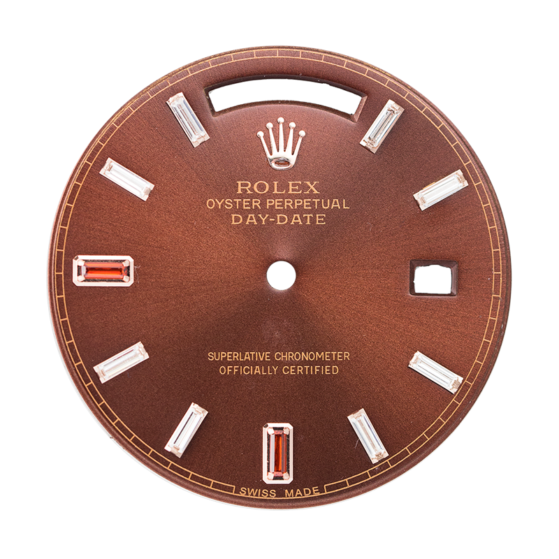 Rolex Day-Date 40 Red/Diamonds Custom Dial