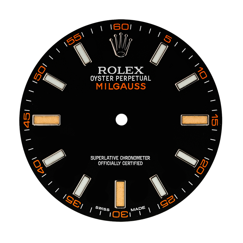 Rolex Milgauss Black/ Indexes Original Factory Dial