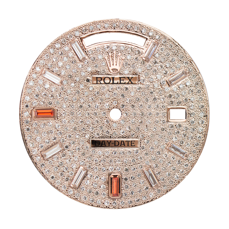 Rolex Day-Date 40mm Diamonds Set Custom Dial